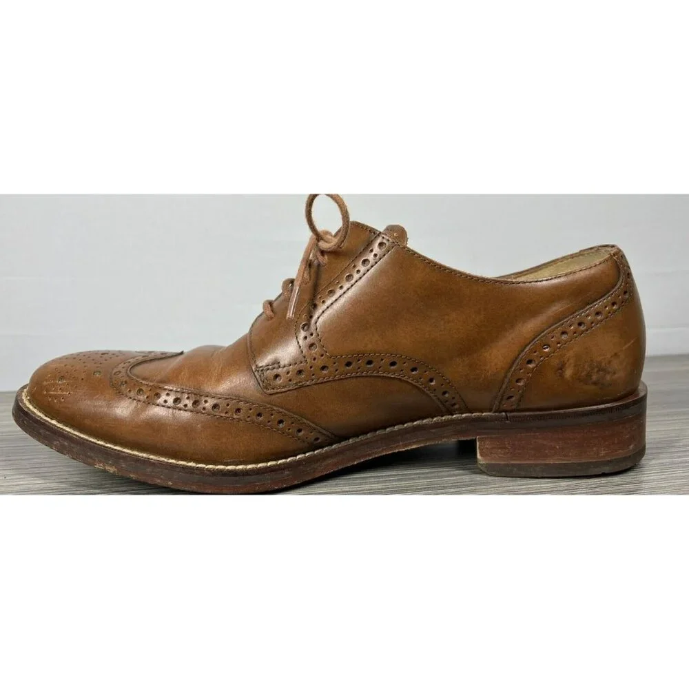 Cole Haan Grand Os Men's Shoes Size 8.5 M Brown Wingtip Oxford Madison Medallion